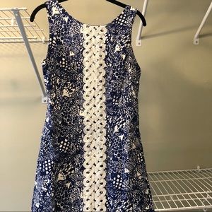 EUC Lilly Pulitzer for Target Navy Shift, sz 8